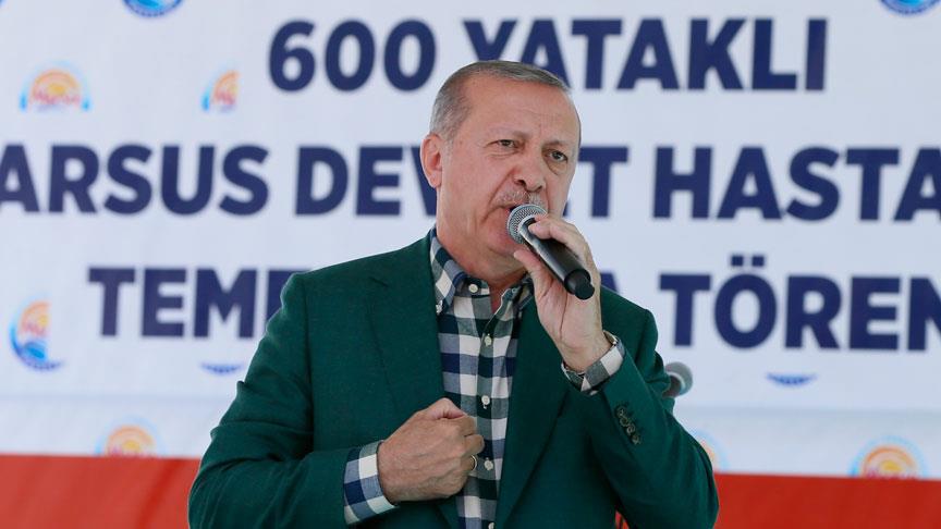 Erdoğan, CHP yi Mersin den bombaladı